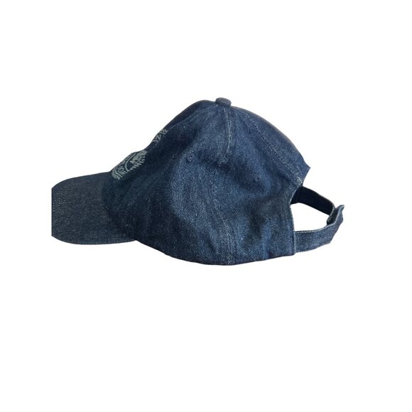 Vintage JHats Denim US Marine Corps Adj Hat Cap Baseball Hook Loop - Picture 3 of 6